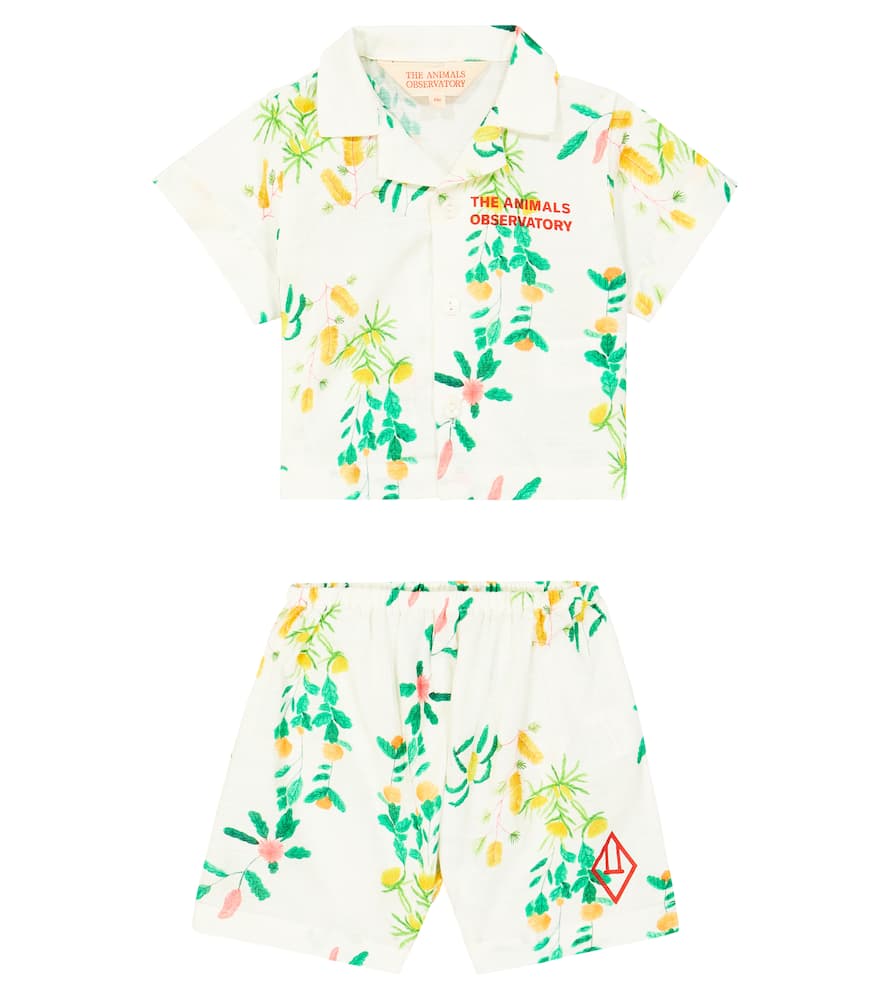 The Animals Observatory Baby Magpie shirt and shorts set