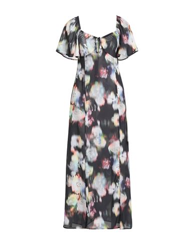 Woman Maxi dress Black Size 8 Polyester