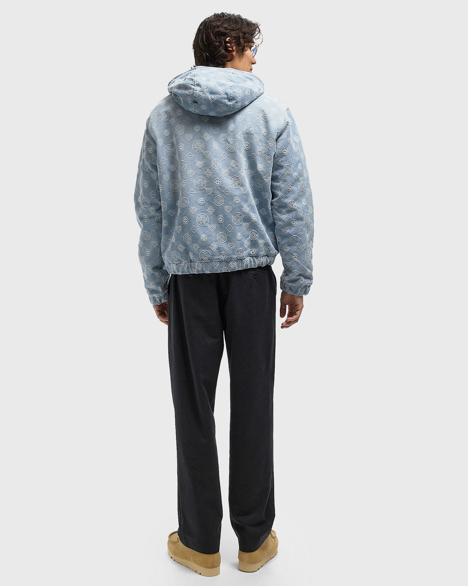 CASHMERE TERRY/ DENIM REVERSIBLE JACKET blue male Denim Jackets now available at BSTN