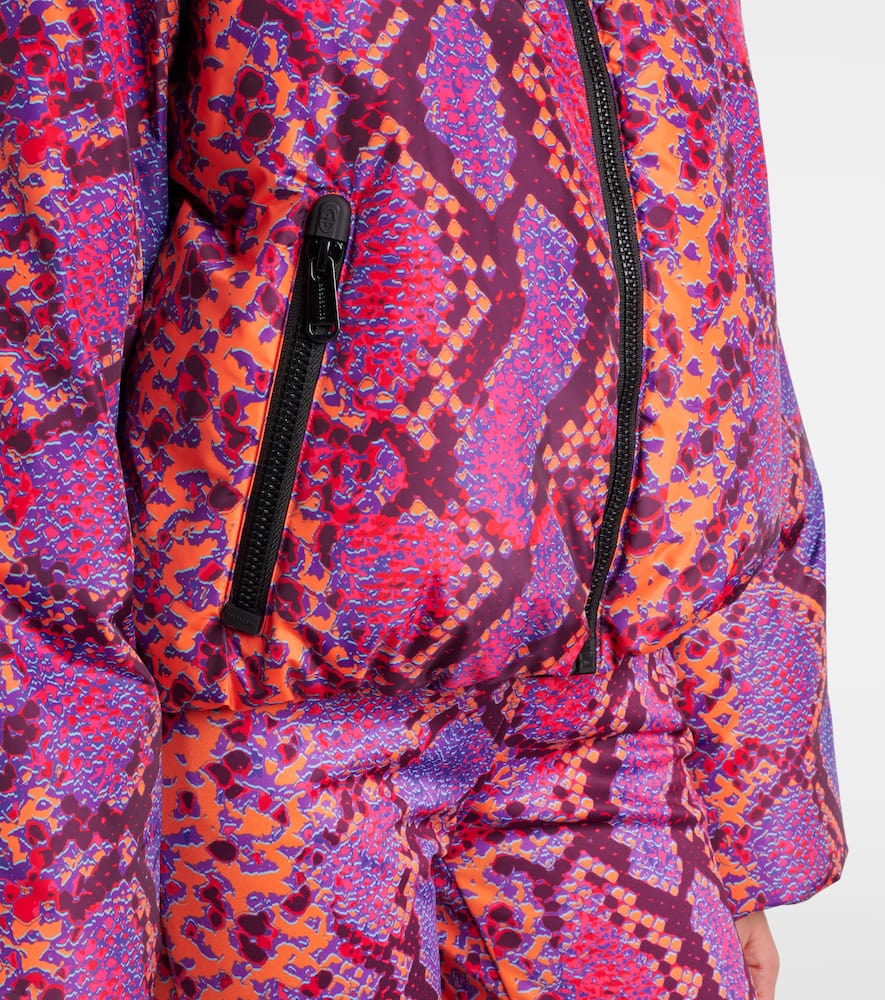 Lucinda animal-print down ski jacket