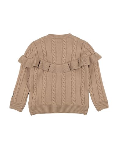 Kid Girl Sweater Camel Size 12 Virgin Wool, Polyester