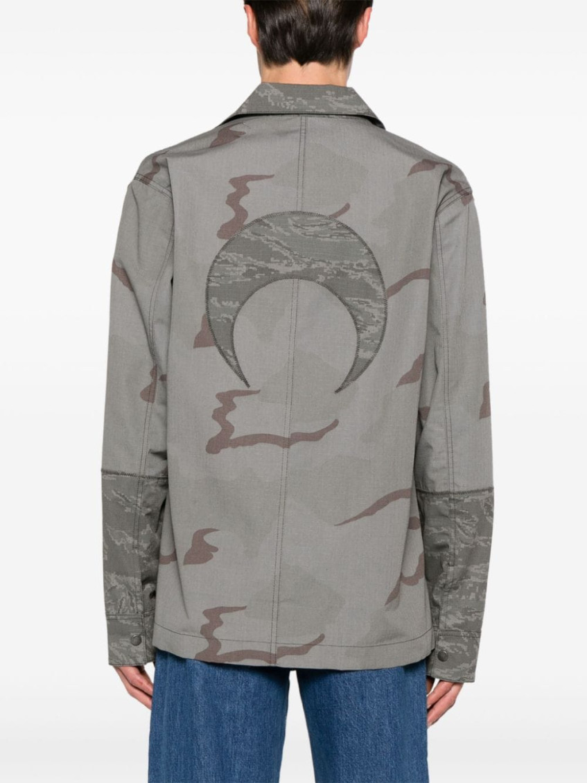 - Camouflage Print Overshirt