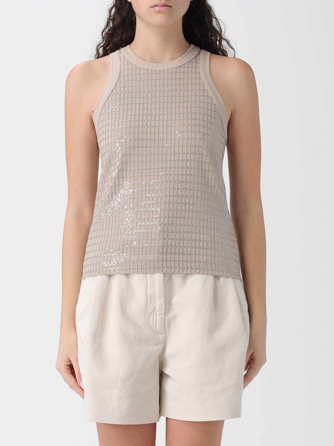 Top Woman color Beige