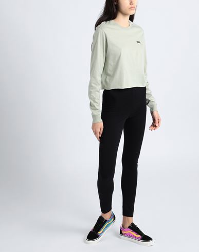 Wm Junior V Ls Crop Woman T-shirt Sage green