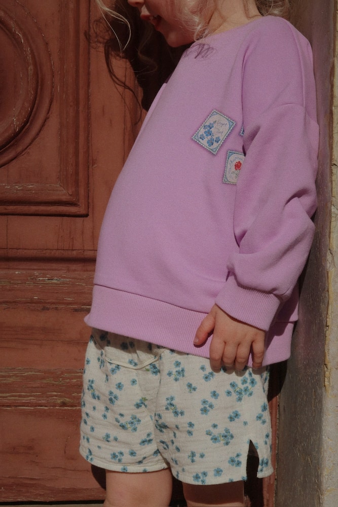 Konges Sløjd Mioblu floral cotton shorts