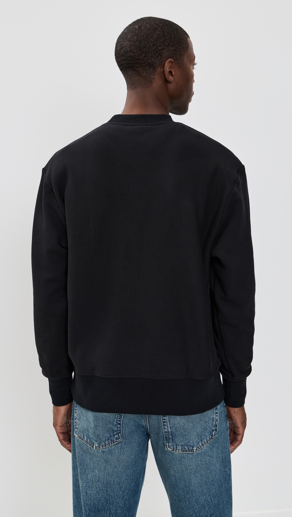 Super Weight Crewneck Sweatshirt Black