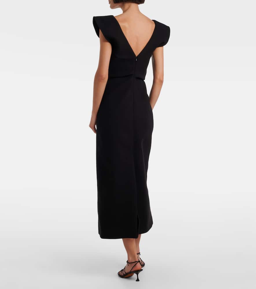 Mariam scuba midi dress