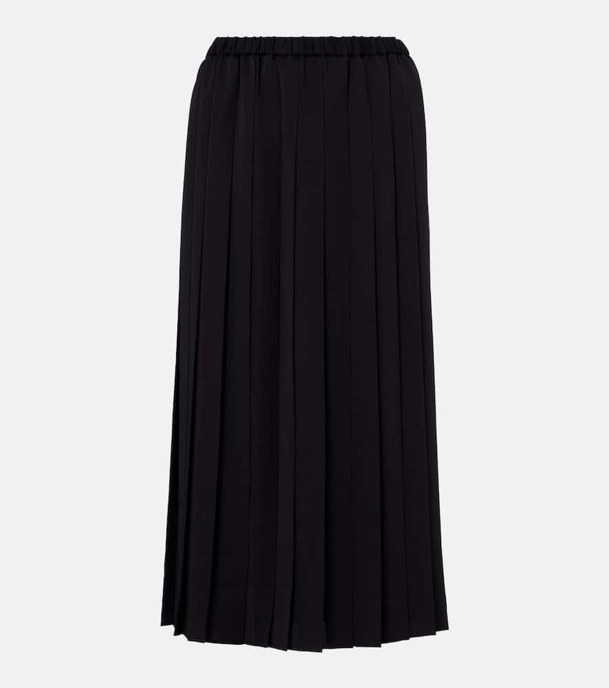 Pleated midi skirt