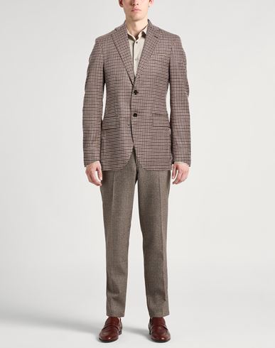 Man Blazer Purple Size 46 Virgin Wool, Cashmere, Silk