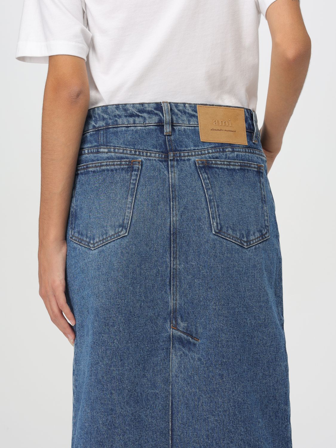 Pencil denim skirt - Blue