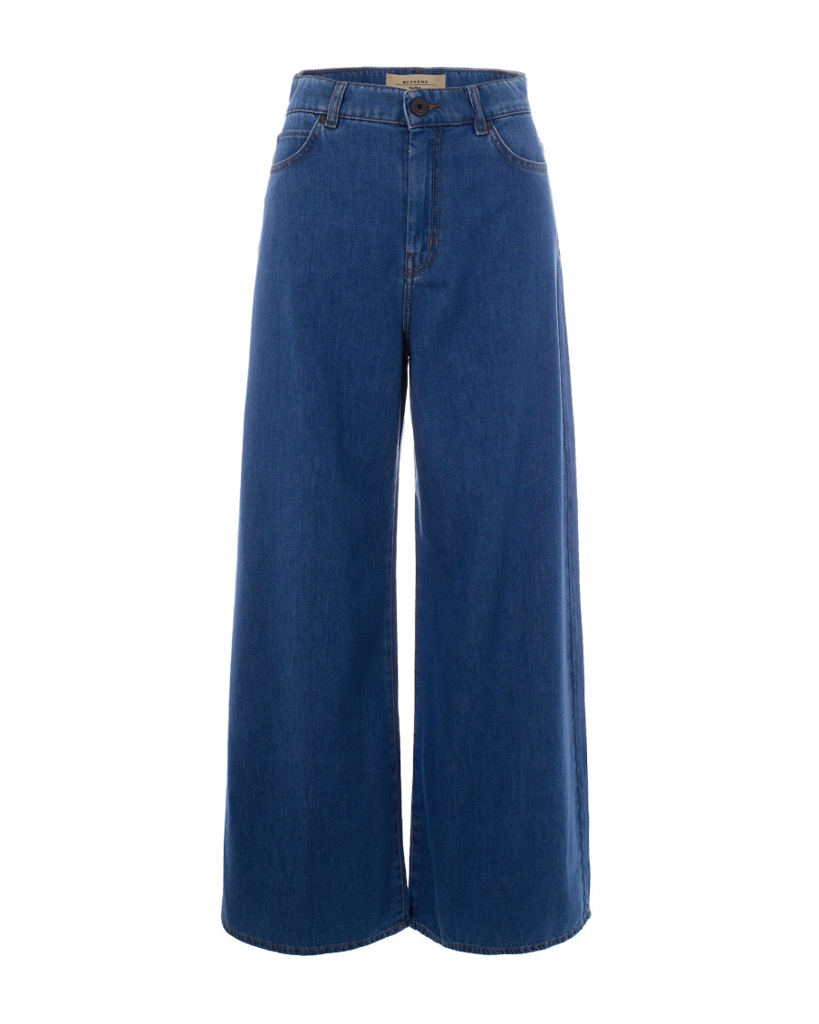 Blue Relaxed High Rise Jeans