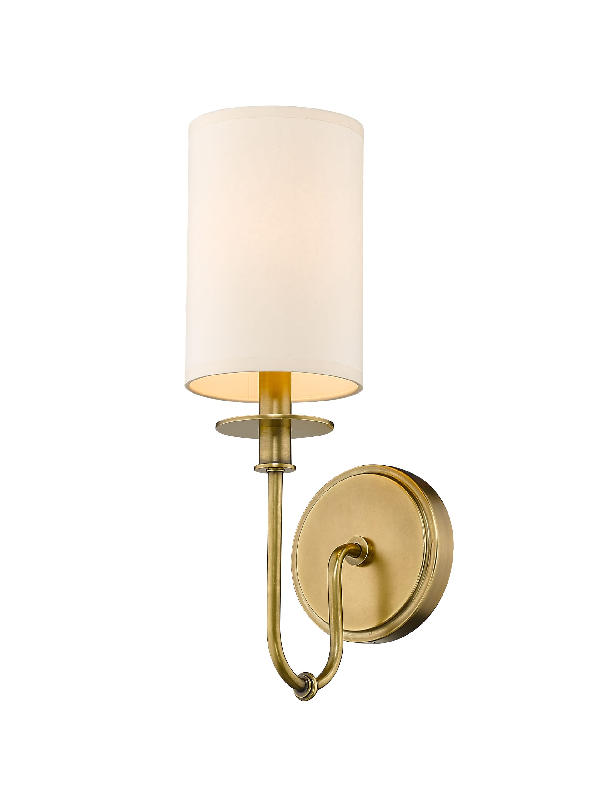 Ella 1-Light Wall Sconce In Rubbed Bra
