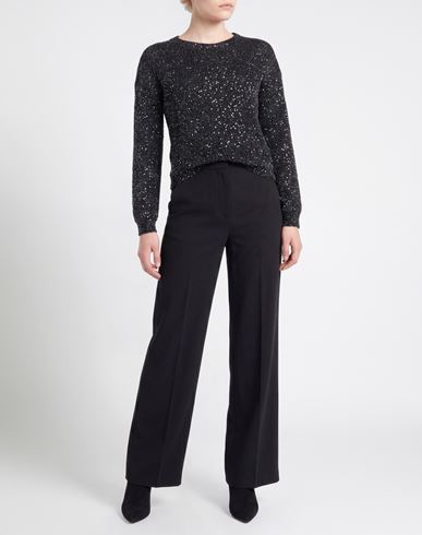 Woman Sweater Black Size L Viscose, Polyester