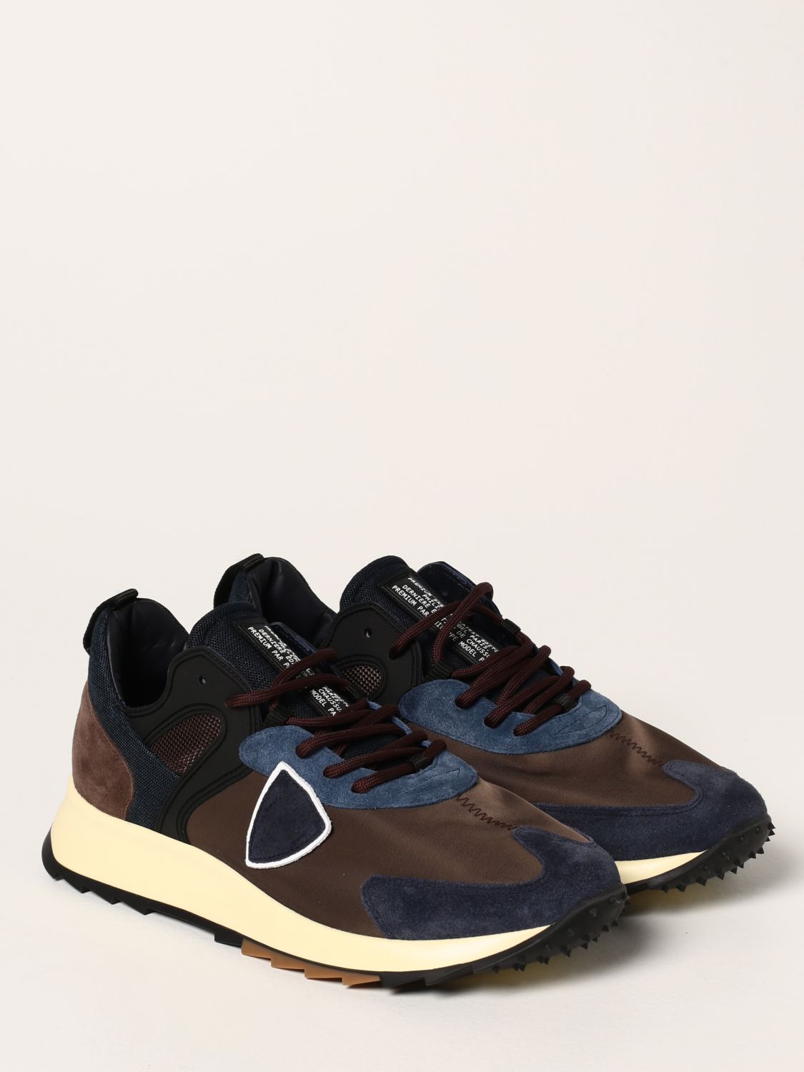 Royale sneakers in nylon and suede