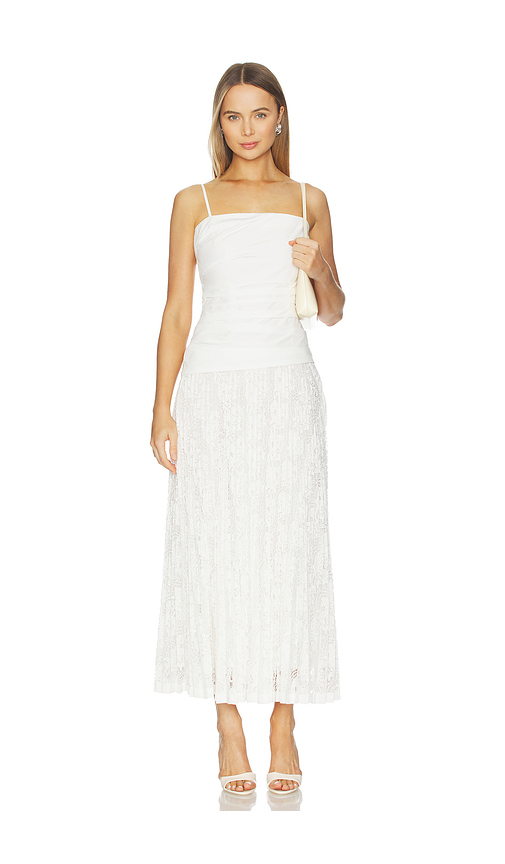 SIMKHAI Annalise Cotton Lace Dress in Ivory. - 0 also , 2, 4