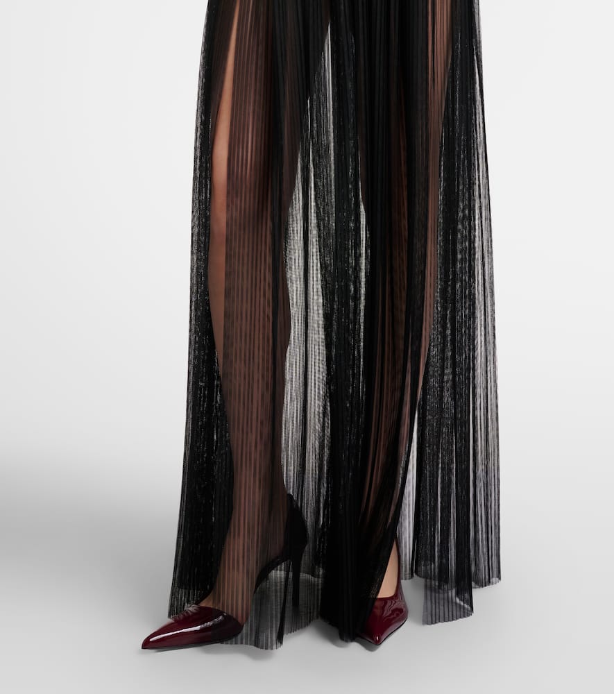 Semi-sheer gown