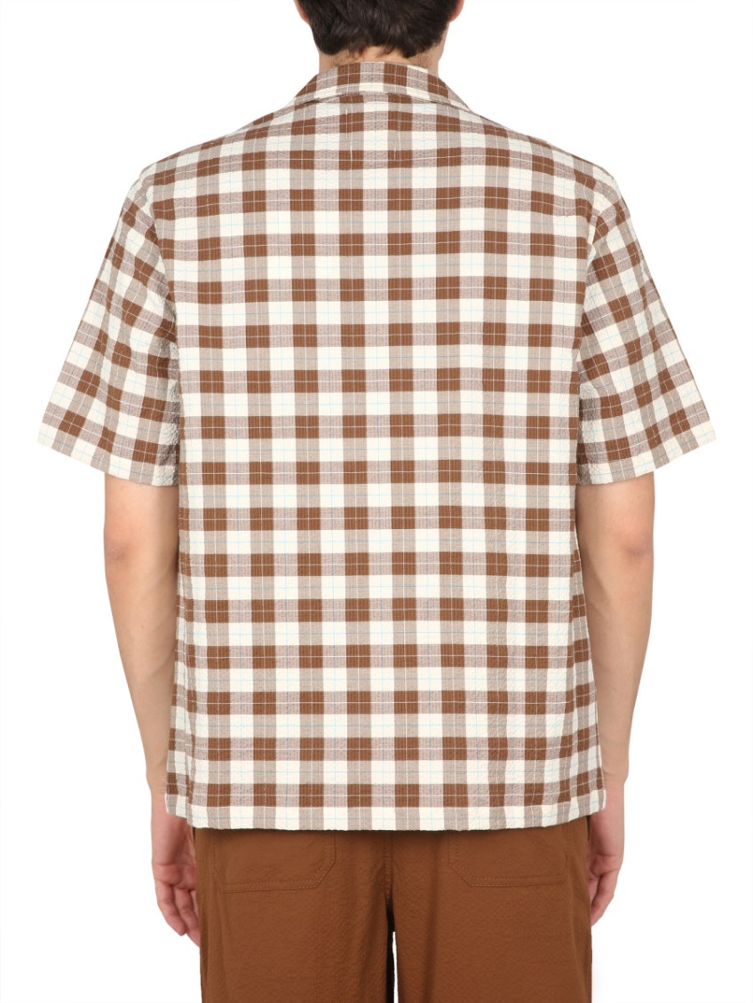 Brown Relaxed Check Shirt