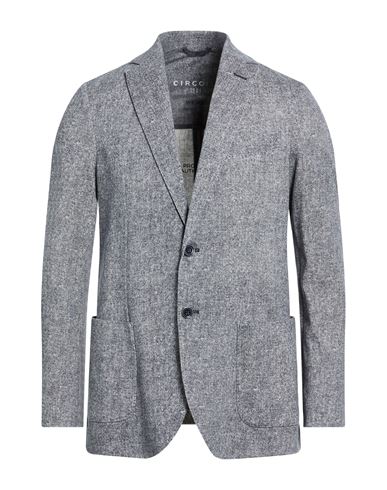 Man Blazer Navy Size 40 Cotton, Elastane