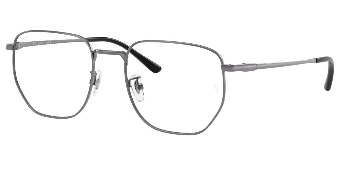 Ray-Ban RX8776D Asian Fit Men's Glasses, Gunmeta