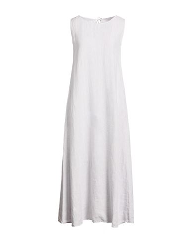 Woman Maxi dress Light grey Size S Linen