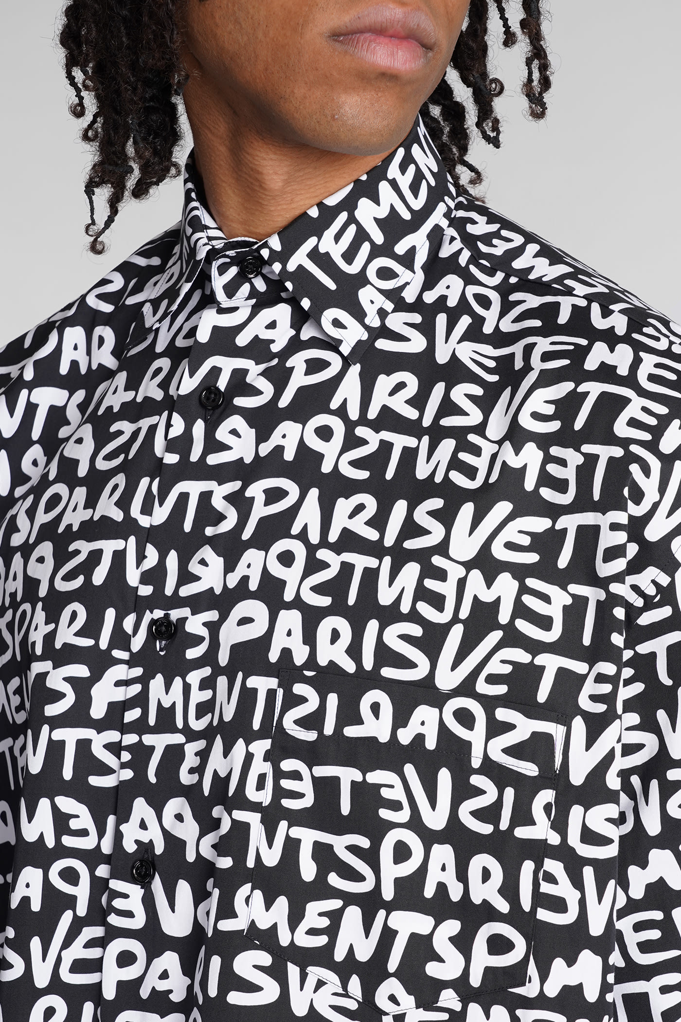 Shirt In Black Cotton