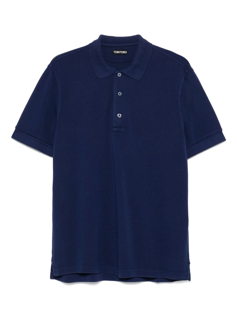 Tom Ford - Piqué Shirt Polo Blue