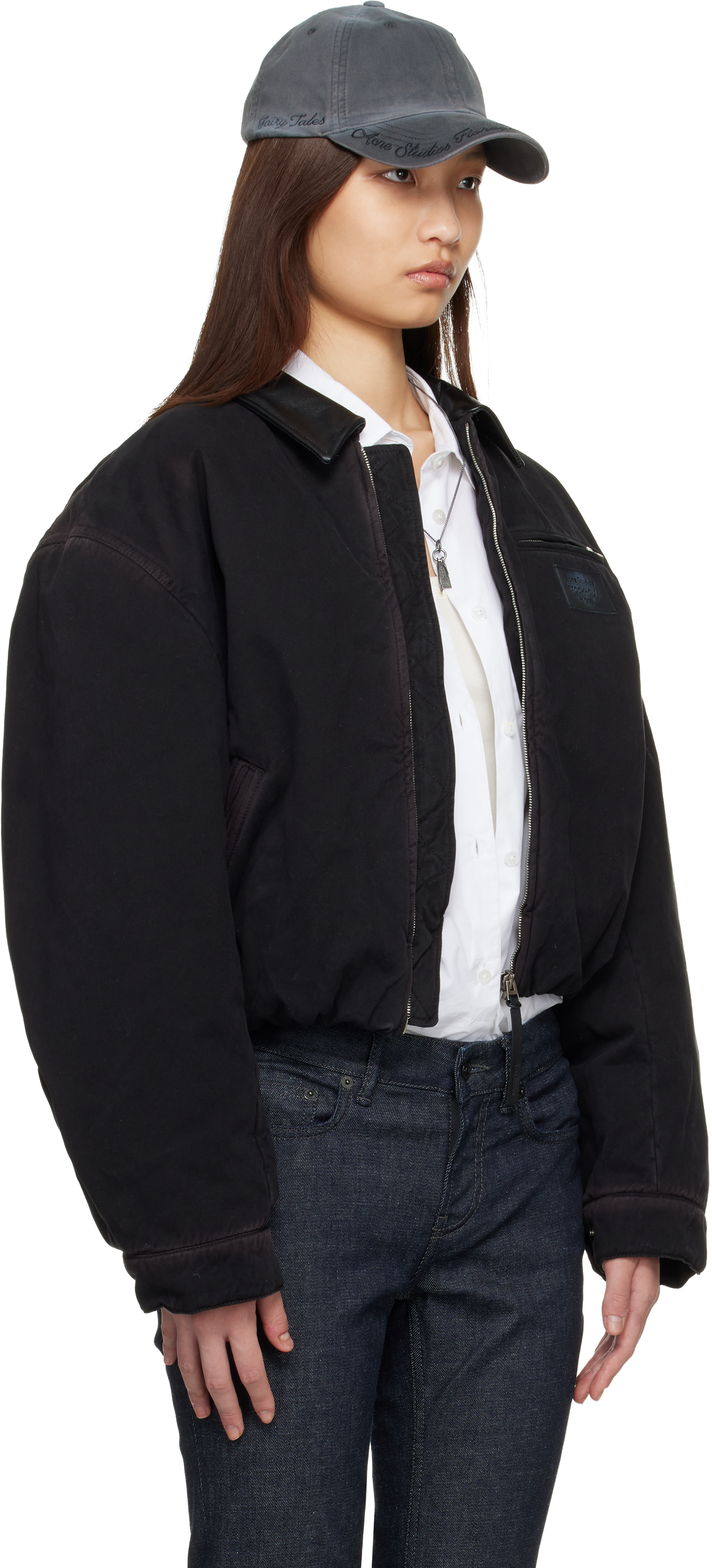 Brown Blouson Bomber Jacket
