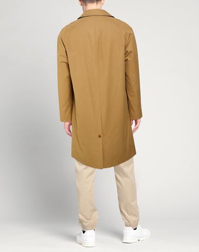 Man Overcoat & Trench Coat Khaki Size 38 Cotton