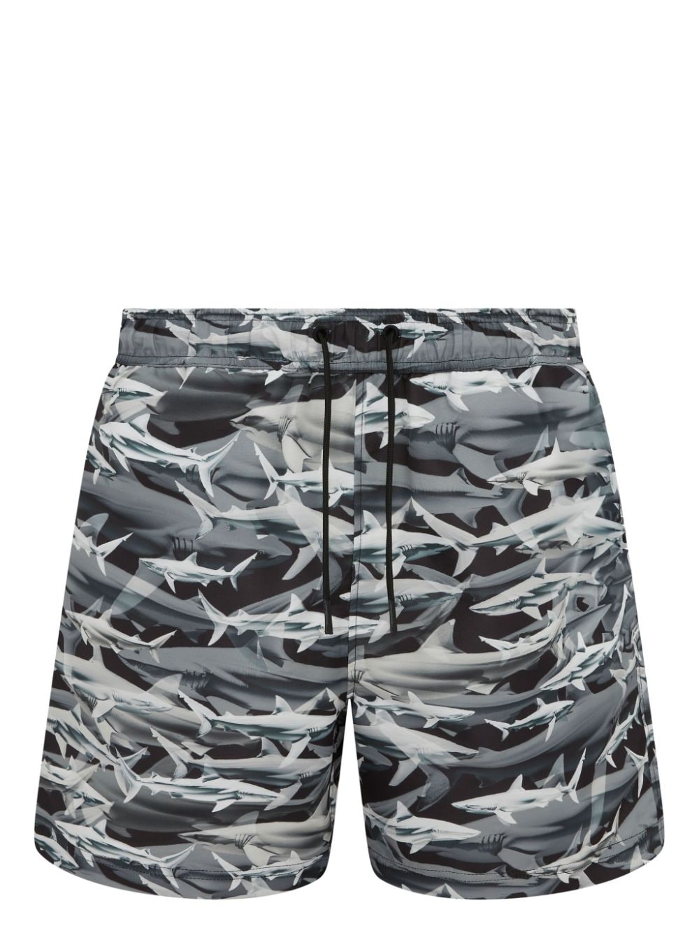 Shark print swim shorts - Grey