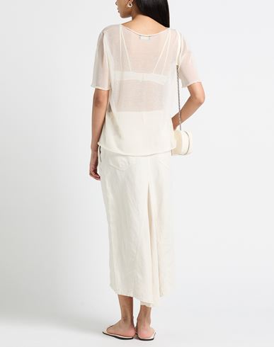 Woman Sweater Ivory Size L Cotton, Polyamide