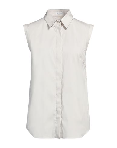 Woman Shirt Light grey Size XS Cotton, Polyamide, Elastane, Brass