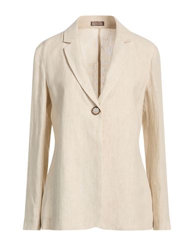 Malìparmi Woman Blazer Beige Size 6 Linen