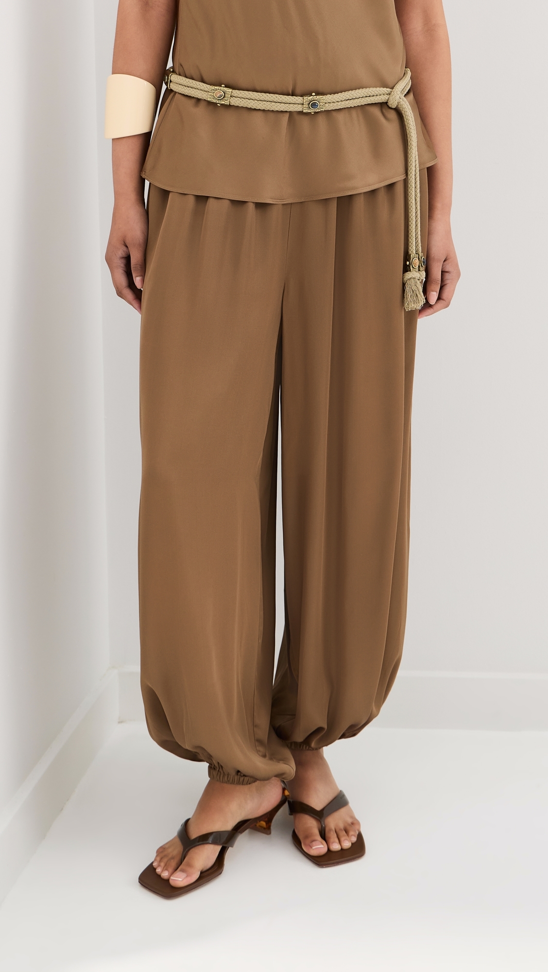 Hunter Satin Balloon Pants Navy