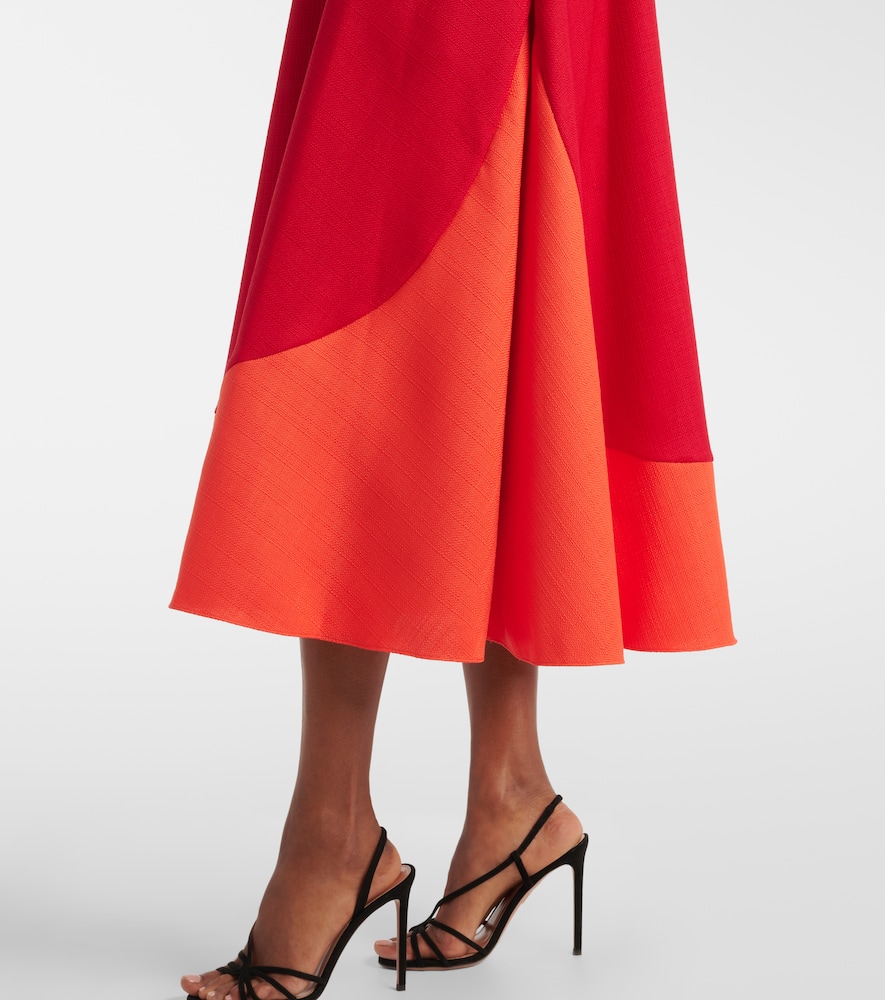 Mire colorblocked midi dress