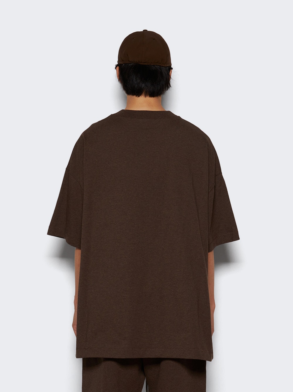 Logo-appliqué cotton T-shirt - Brown