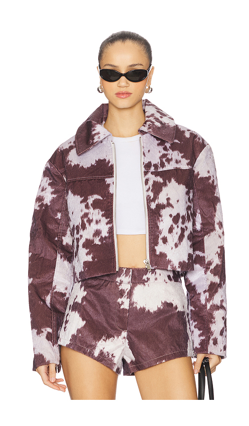 BY.DYLN Helsa Jacket in Wine,White. - XS also in L, M