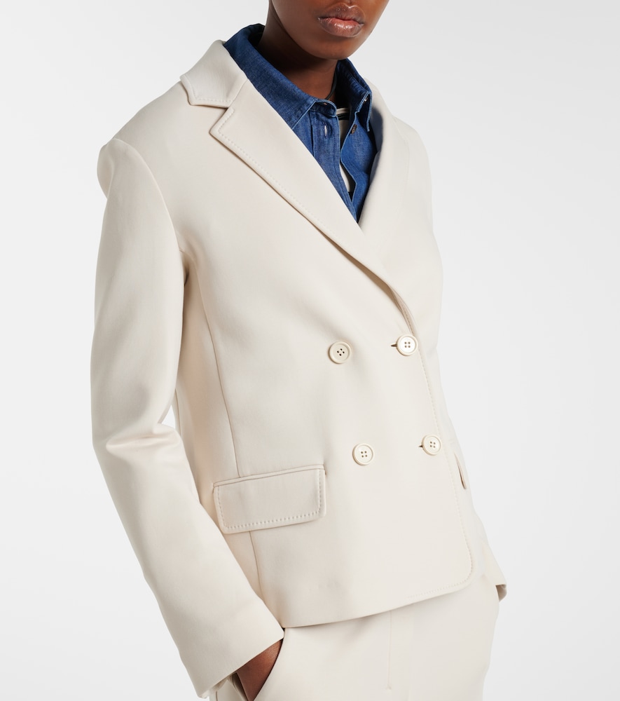 Badia cotton-blend jersey blazer