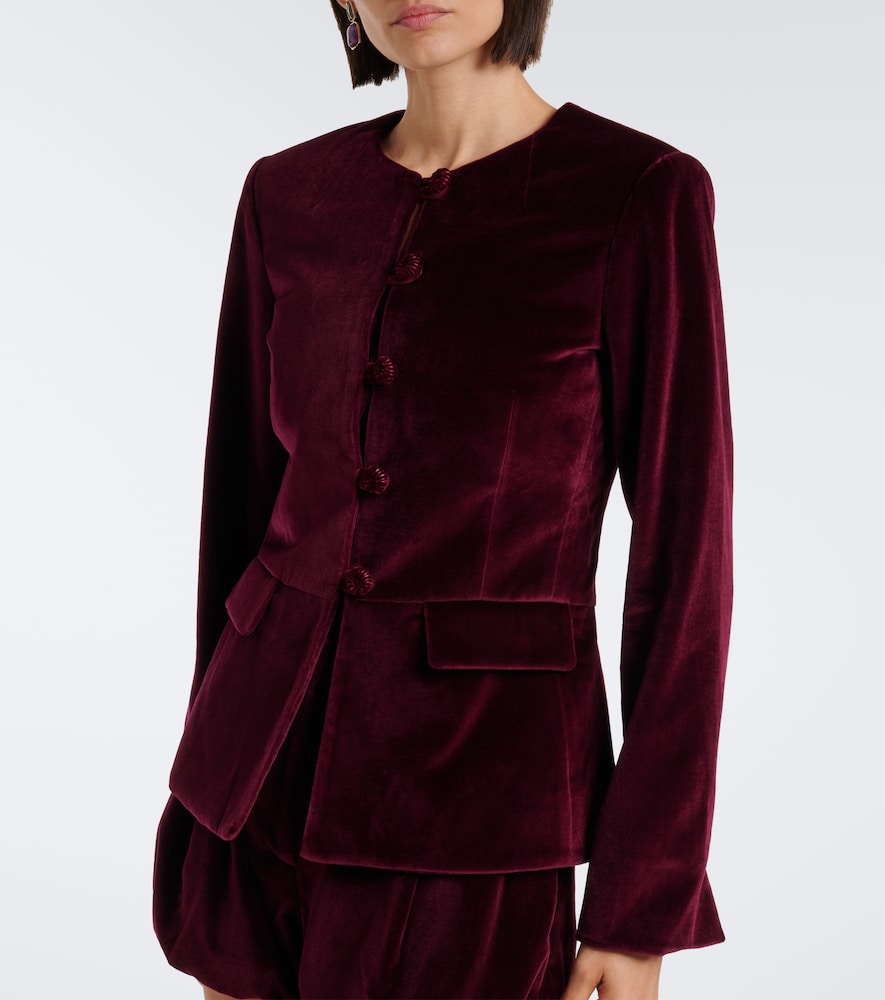 Maria cotton velvet jacket