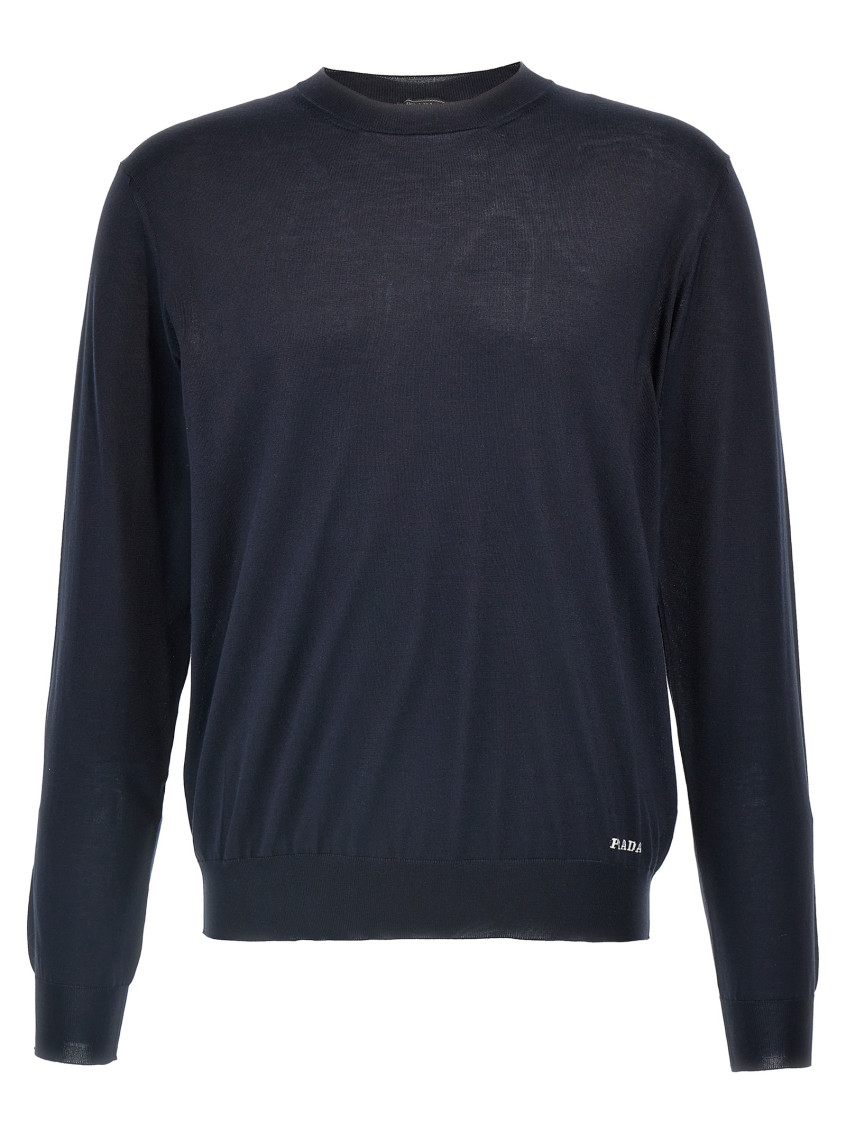 Blue Silk Sweater