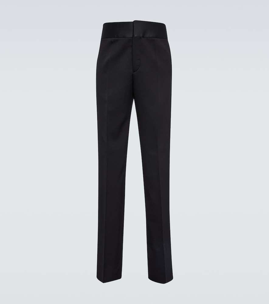 Straight virgin wool pants