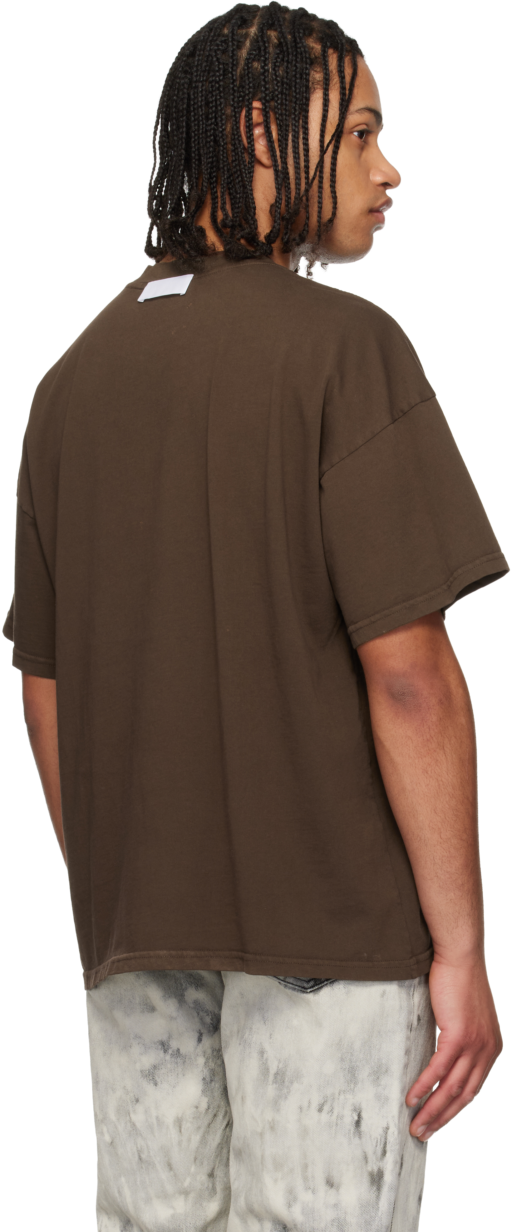 Brown Logo Inside Out T-shirt
