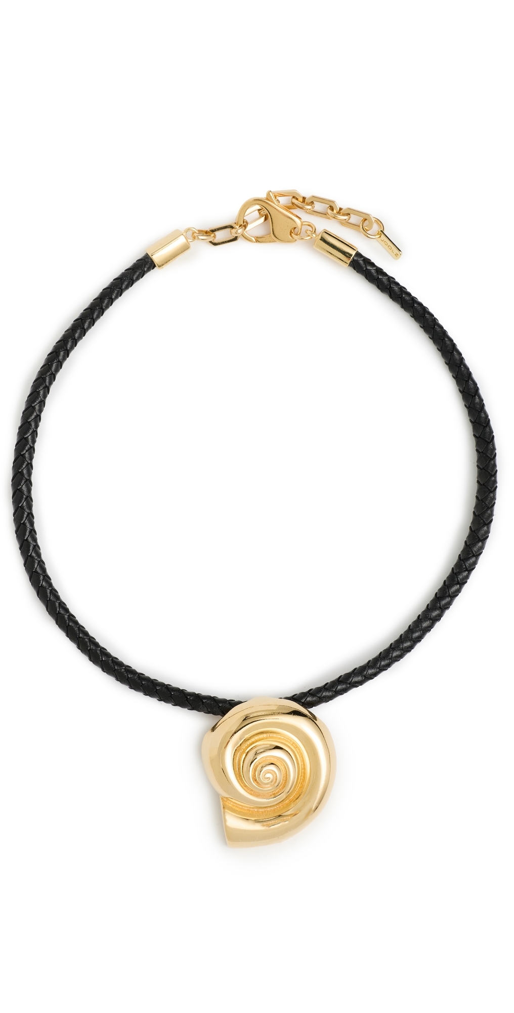 Nautilus Necklace Black/Gold One Size