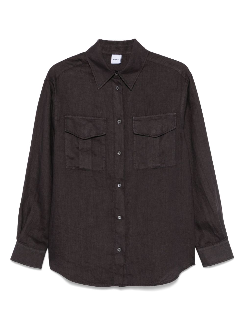 ASPESI linen shirt - Brown