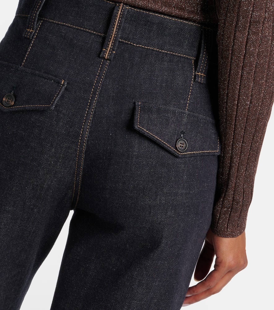High-rise wide-leg jeans