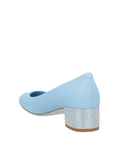 Woman Pumps Light blue Size 11 Lambskin