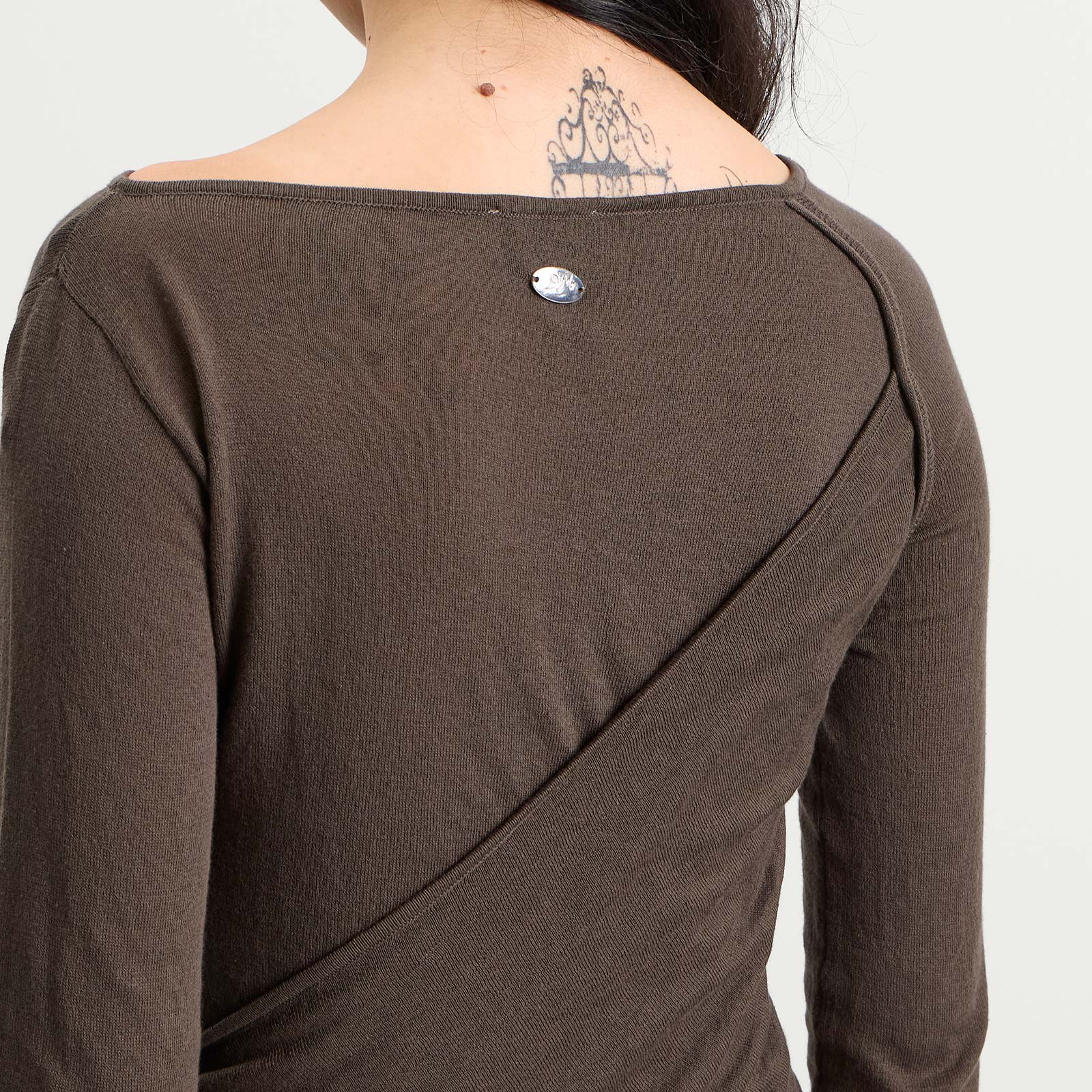 Women's Hannie Sheer Tie Jumper Khaki