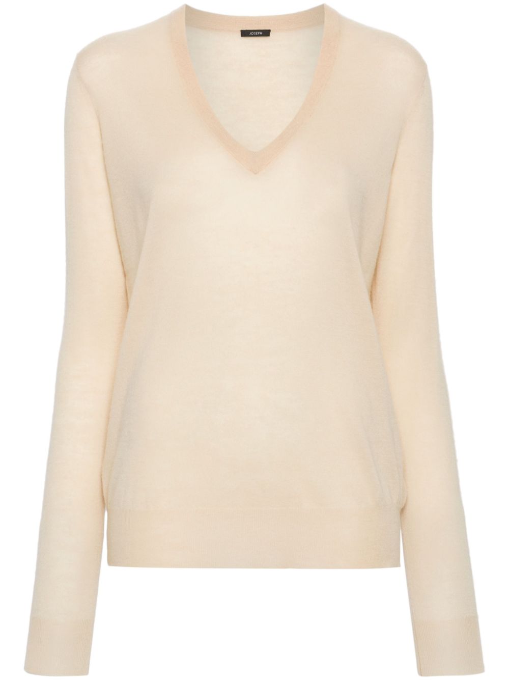 V-neck cashmere jumper - Yellow