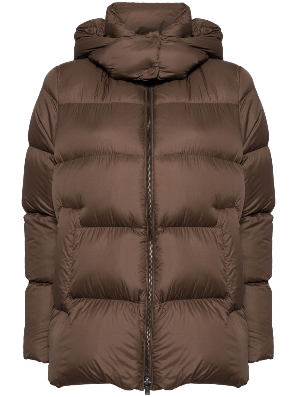 Hooded puffer jacket - Black