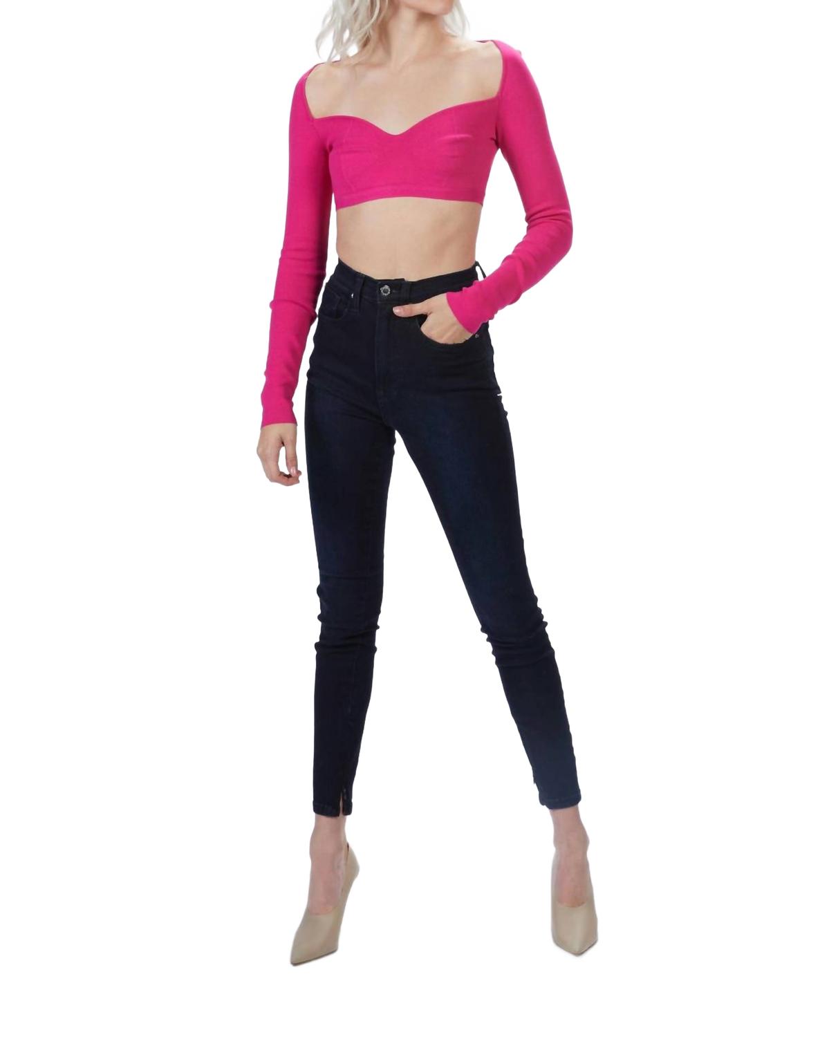 Princess Knit Bra In Fuschia
