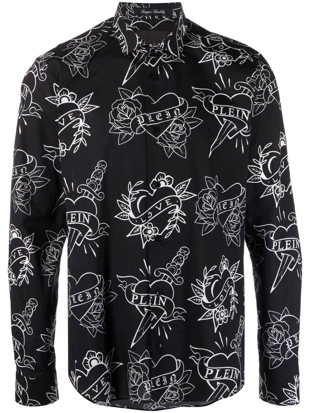 Logo-print shirt - Black